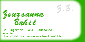 zsuzsanna bahil business card